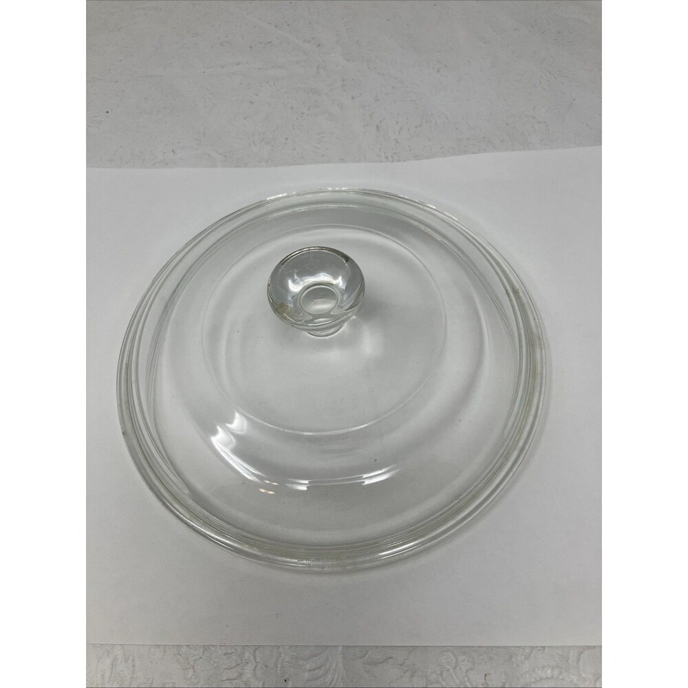 Vtg Original Pyrex 622-C B-21 Clear Round Glass Lid w/ Knob Replacement 6-7/8”